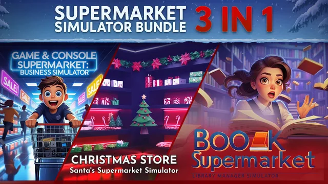 Capa de Supermarket Simulator Bundle 3 in 1