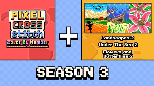 Capa de Pixel Cross Stitch Color by Number: Season 3