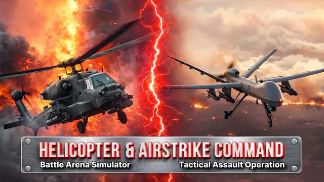 Capa de AirStrike Command: Tactical Assault Operation & Helicopter Battle Arena Simulator