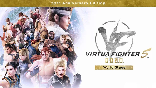 Capa de Virtua Fighter 5 R.E.V.O. Estágio Mundial Edição 30º Aniversário