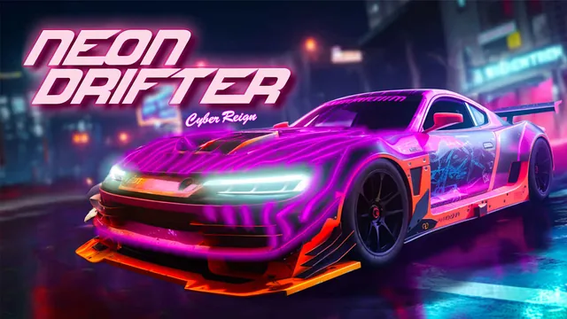 Capa de Neon Drifter - Cyber Racing: Cyber Reign