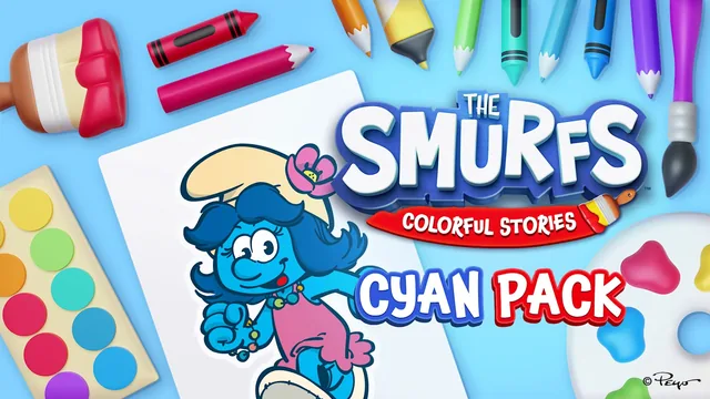 Capa de The Smurfs: Colorful Stories Cyan Pack