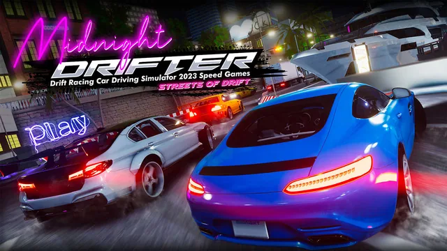 Capa de Midnight Drifter-Drift Racing Car Racing Driving Simulator 2023 Speed Games: Streets of Drift
