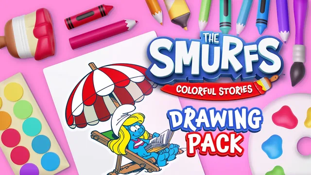 Capa de The Smurfs: Colorful Stories Drawing Pack