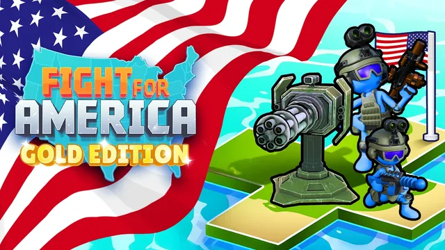 Capa de Fight For America: Gold Edition