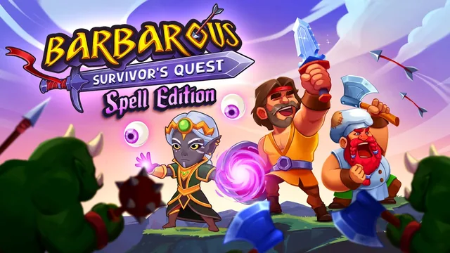 Capa de Barbarous: Survivor's Quest - Spell Edition