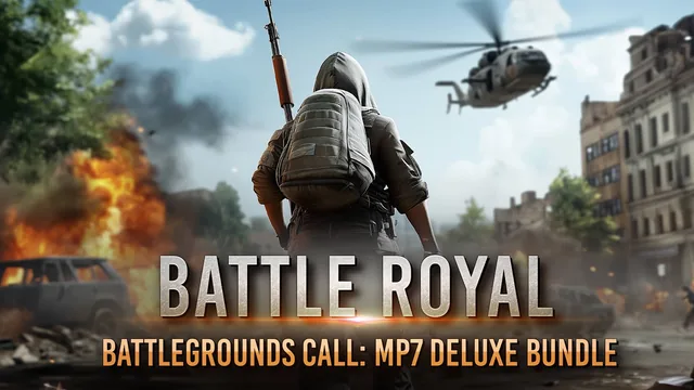 Capa de Battle Royal - Battlegrounds Call MP7 Deluxe Bundle