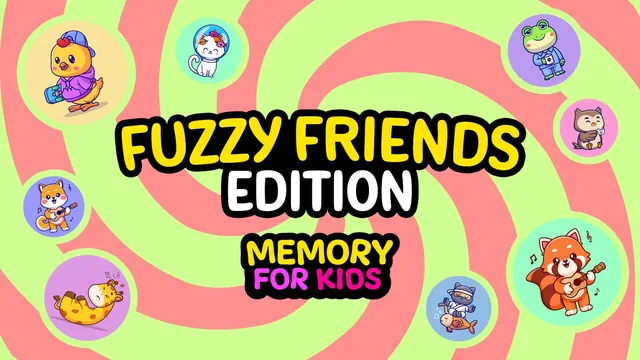 Capa de Memory For Kids Fuzzy Friends Edition